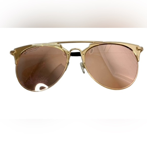 Women's Aviator Sunglasses Rose Gold Pink Festival coastal cowgirl Party - Picture 1 of 10